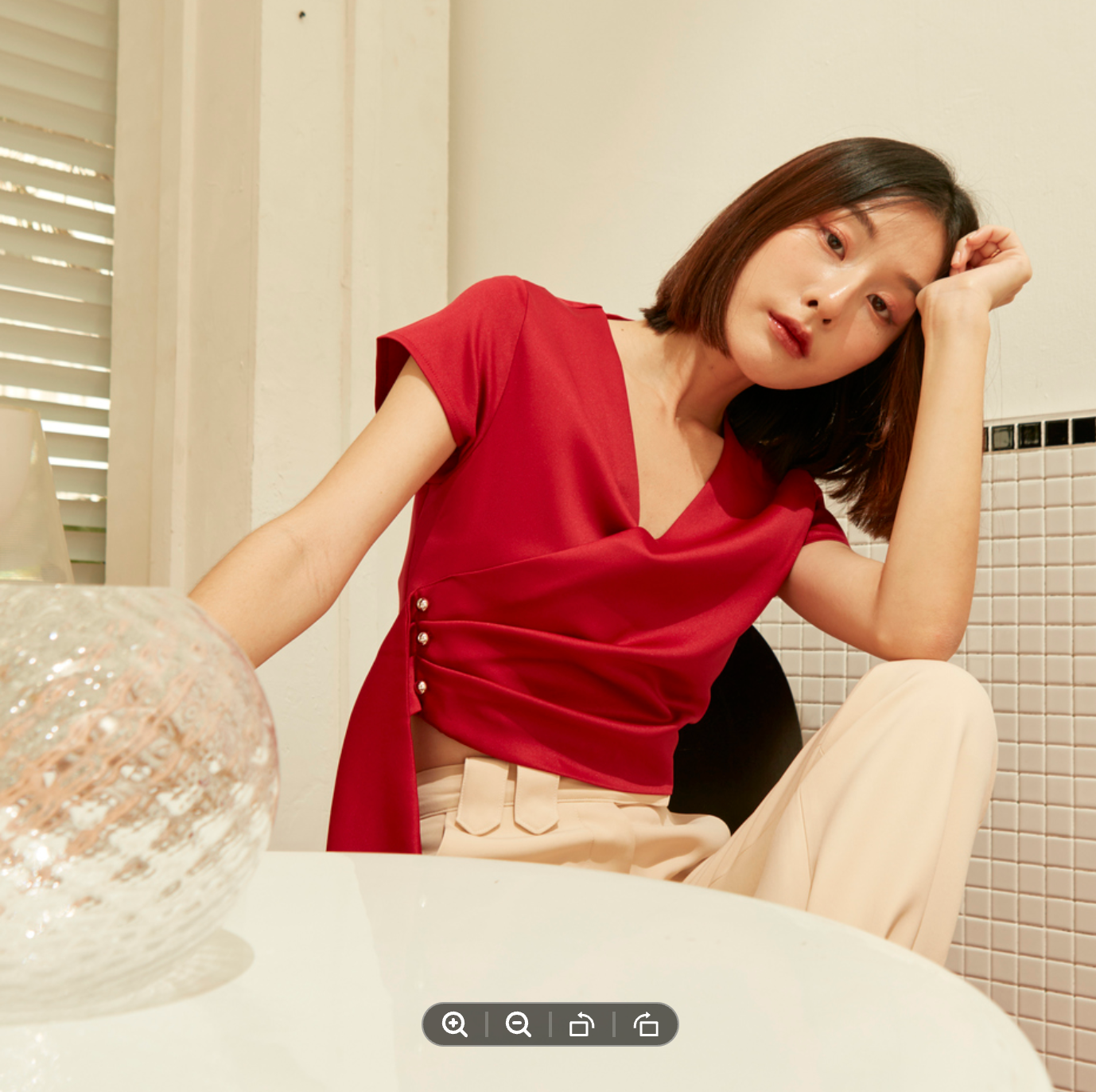 VETAKA Baby blouse (เสื้อแขนสั้น แต่งชายระบาย)