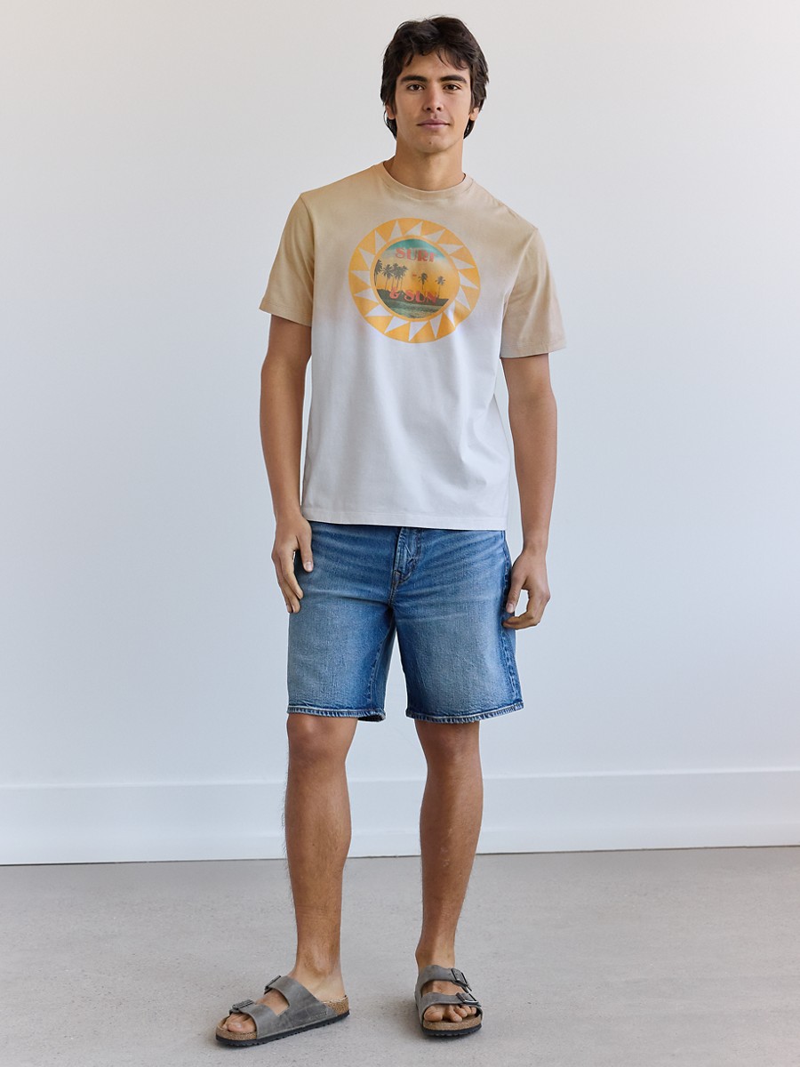 เสื้อยืด ผู้ชาย G SS SUM1 - BTS1  SET IN TEE- PC DYE + DIP ( 017-3674-020 )