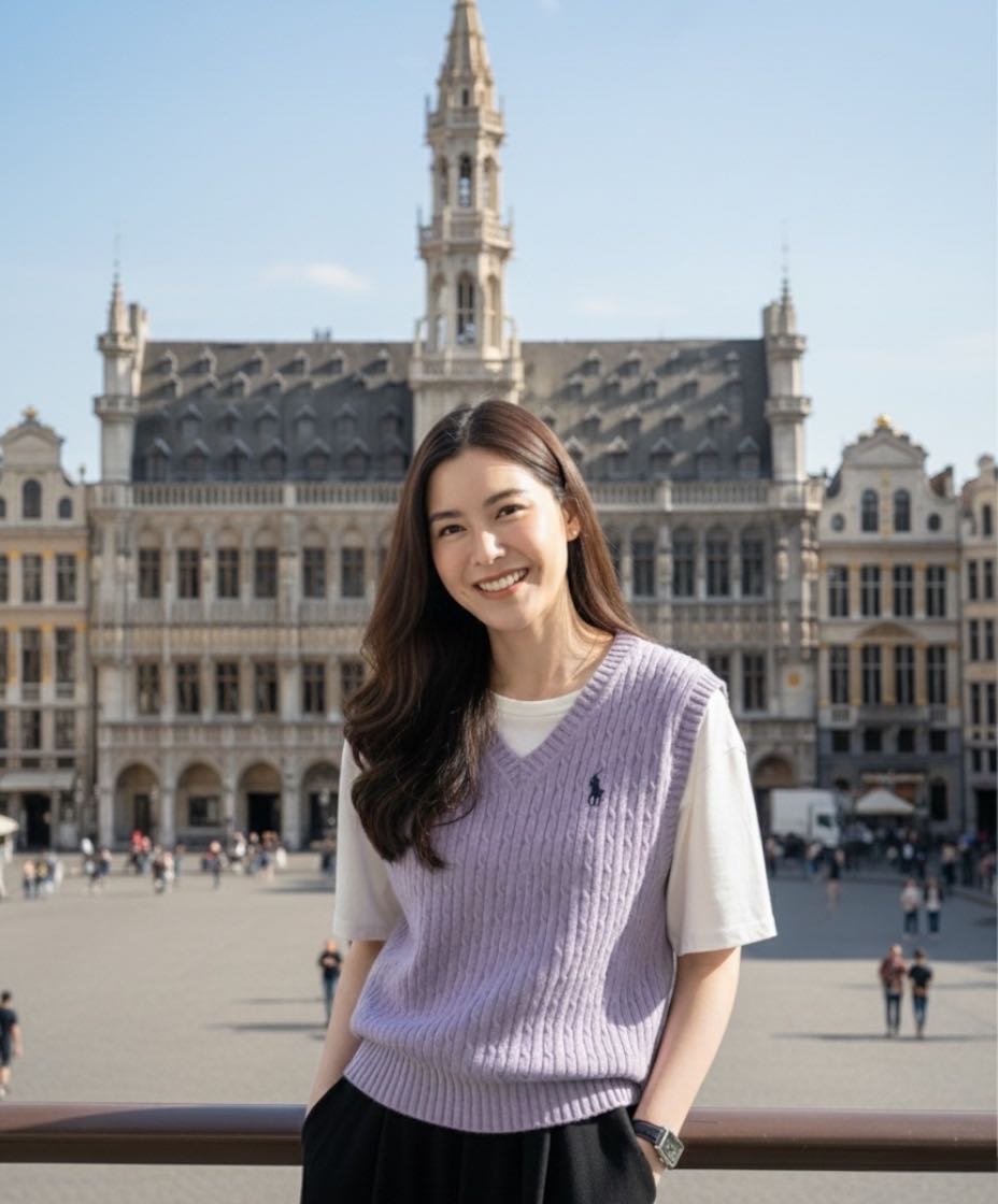 #BJknitVest220930 (650THB)—grey/purple—