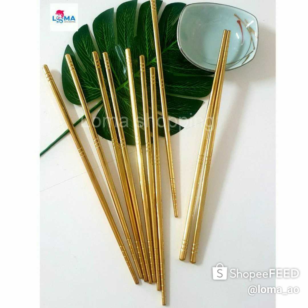 ตะเกียบสแตนเลส304สีทอง
