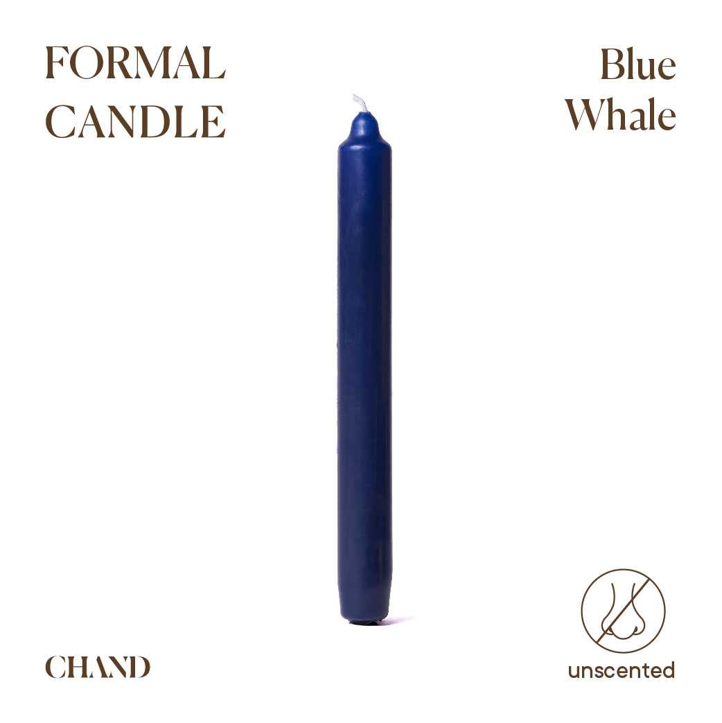 Blue Whale Formal Candle