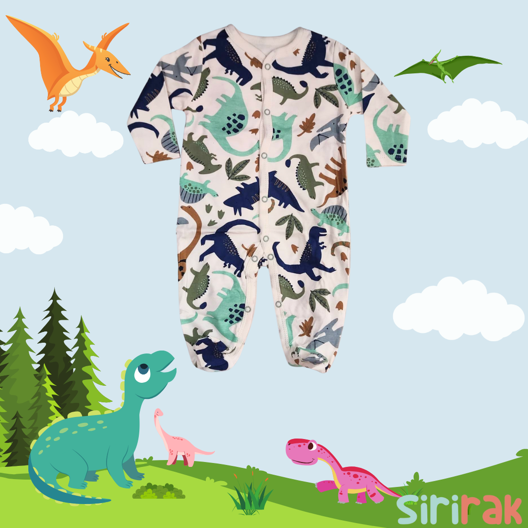 ชุดหมีคลุมเท้า เด็กแรกเกิด 0-3 เดือน