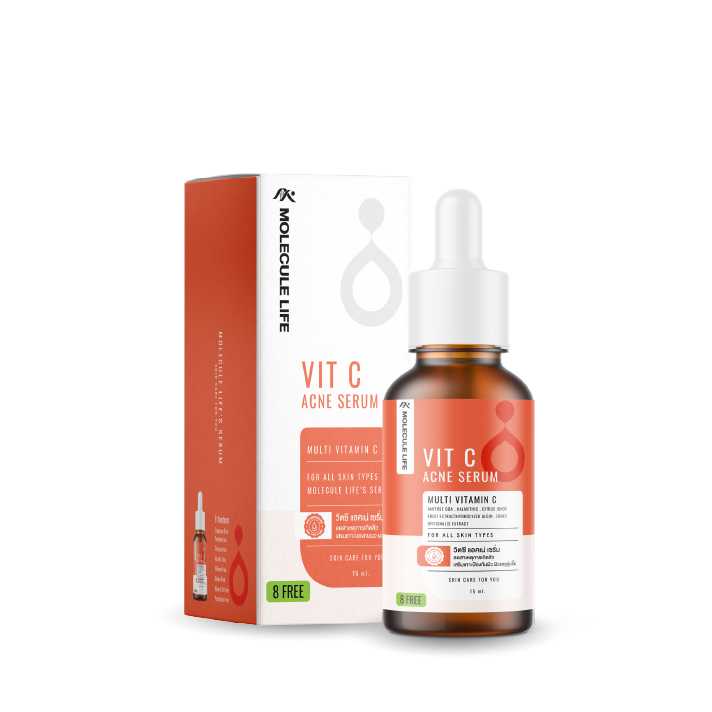 Molecule Life เซรั่มวิตามินซี โมเลกุล ไลฟ์ Vit C Acne Serum จำนวน 1 ขวด 15 มล.(114821)