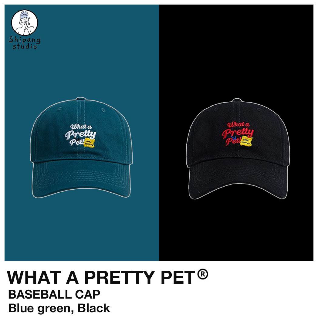 หมวกแก๊ป หมวกเบสบอล ปักลาย What a Pretty Pet มี 2 สี