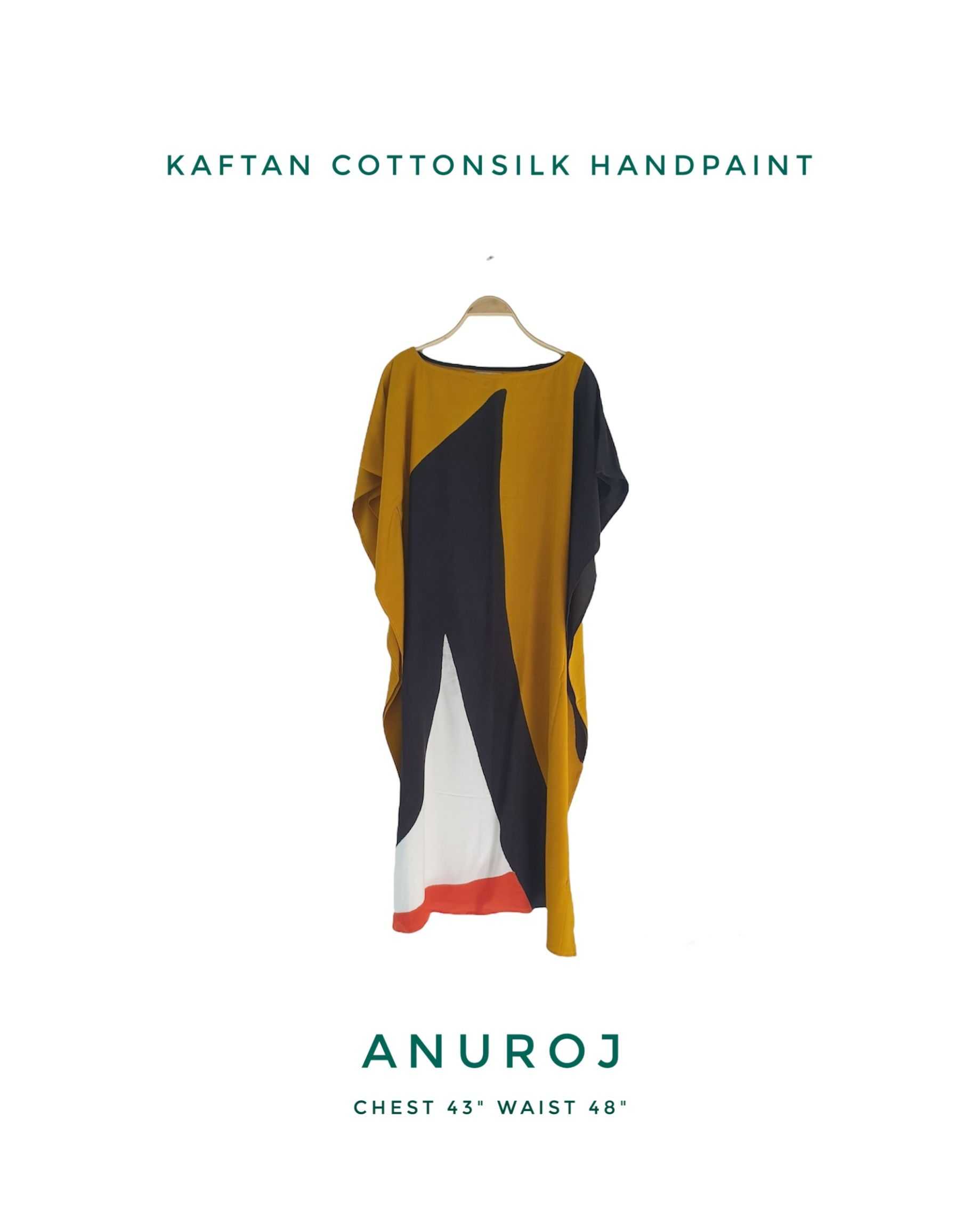 (Pre-order)  Kaftan Cotton Rayon Hand Paint คาฟทานคอตต้อนเรยอนแฮนด์เพ้นท์ Small Size