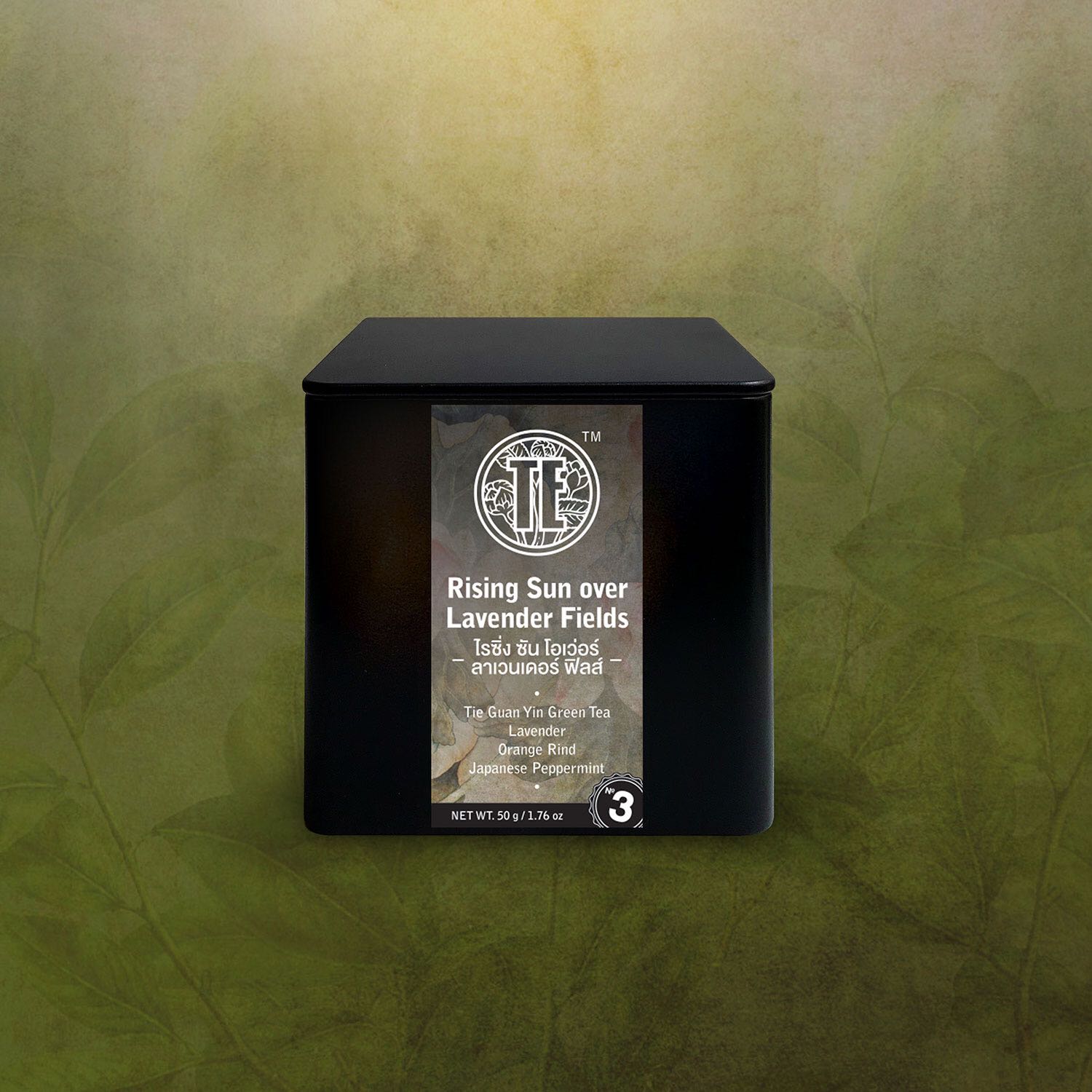 TE Rising Sun Over Lavender Fields ชาเขียวผสมลาเวนเดอร์ ส้ม เปปเปอร์มิ้นท์ แบรนด์ ที่
