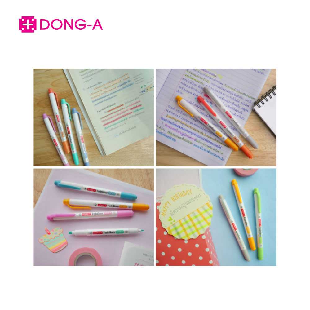 TWINLINER-# DONG-A ปากกาเน้นข้อความ Twinliner SOFT