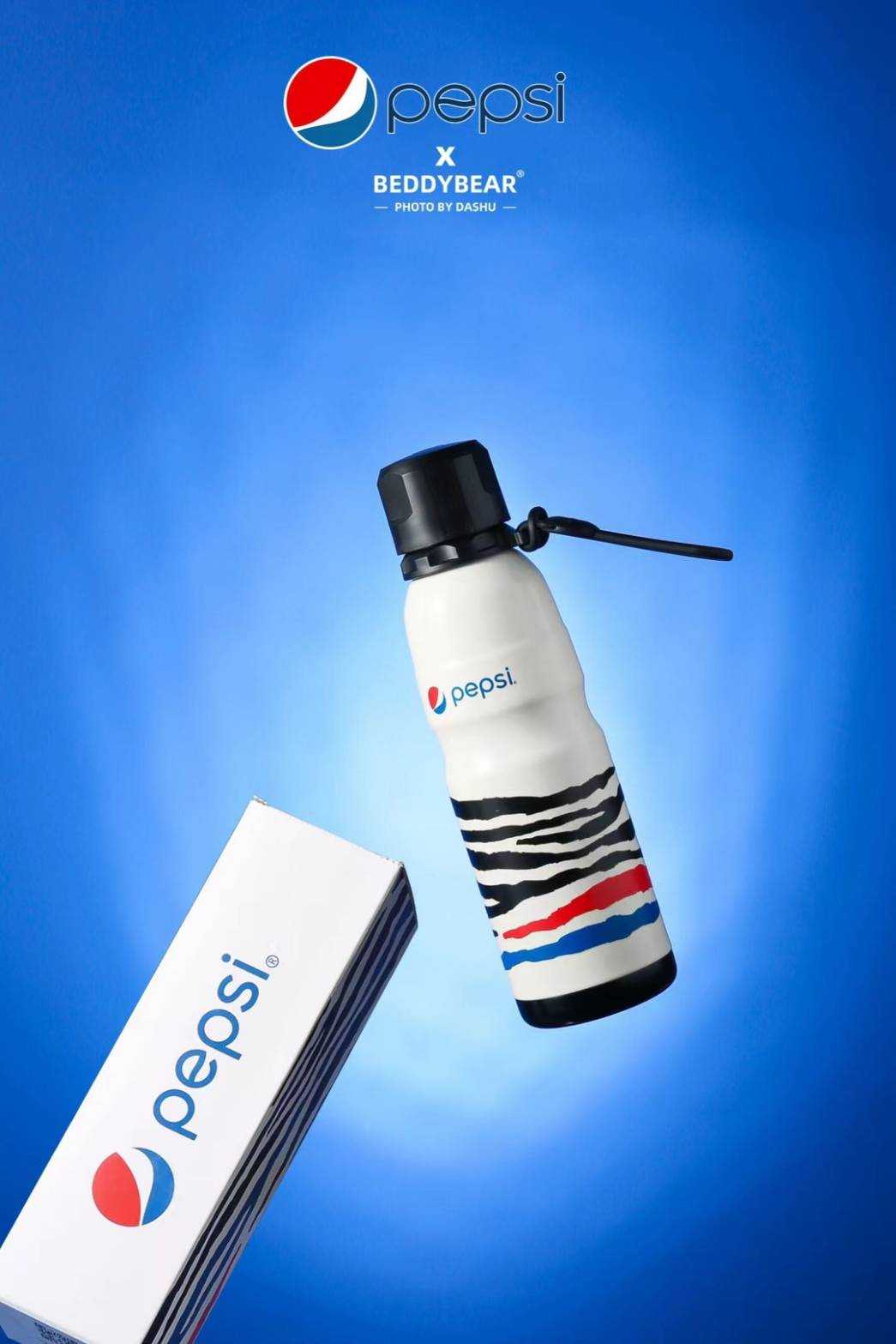 BeddyBearXPepsi  ขวดน้ำสูญญากาศ ยกดื่ม เก็บอุณหภูมิ ร้อน/เย็น ลายเป๊ปซี่ BBA004PS-008 580 ml.