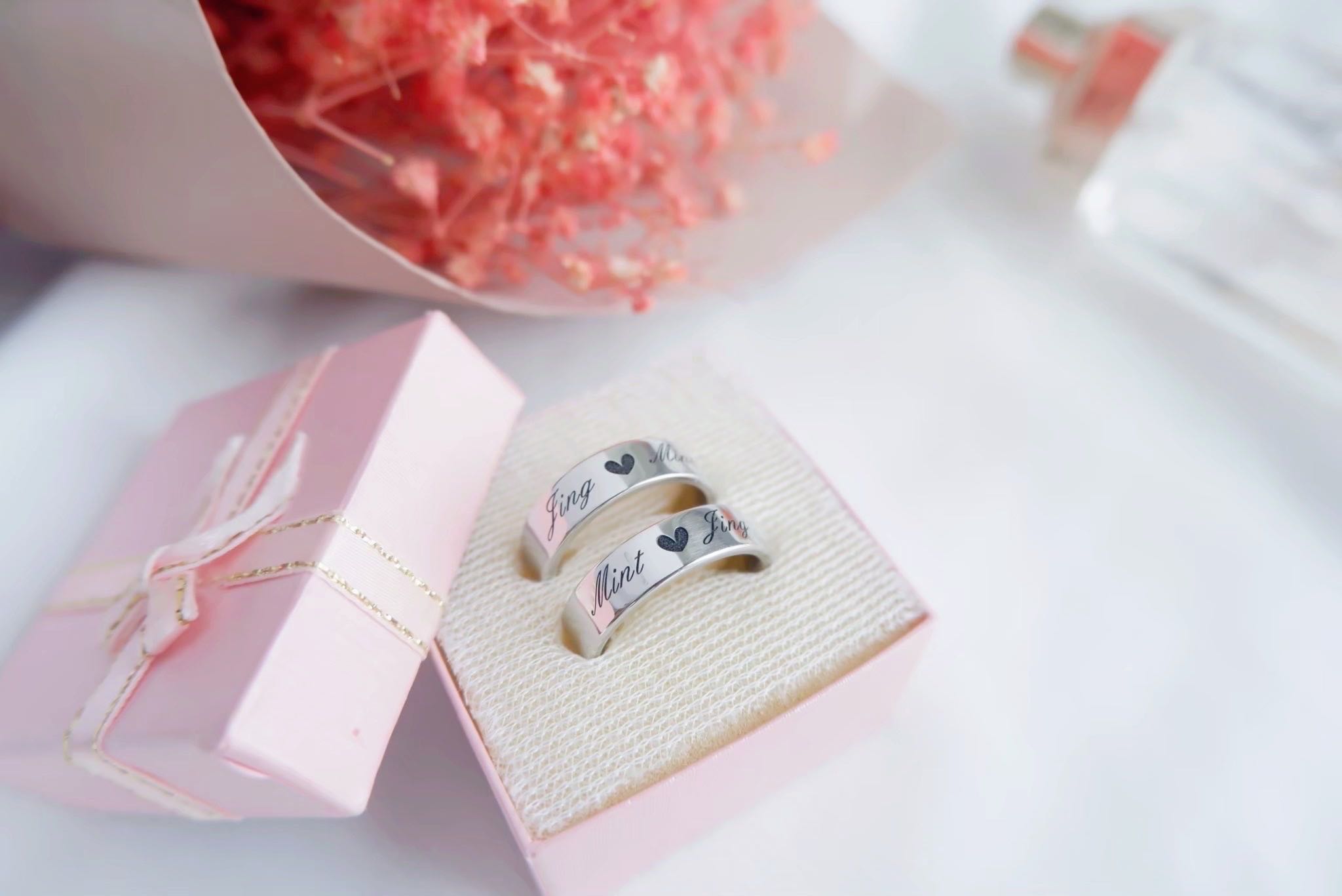12april : Layla Ring Silver 92.5% แหวนเงินแท้หน้าเรียบตรง