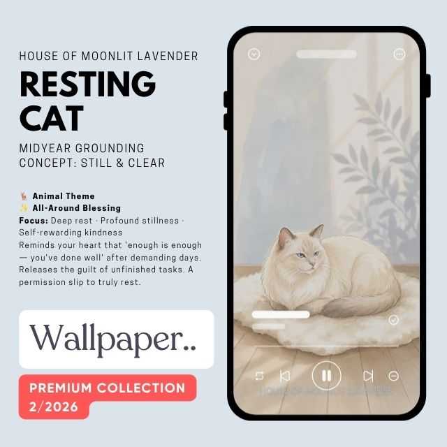 วอลเปเปอร์พรีเมี่ยมคอลเลกชั่น 2/2026 | RESTING CAT