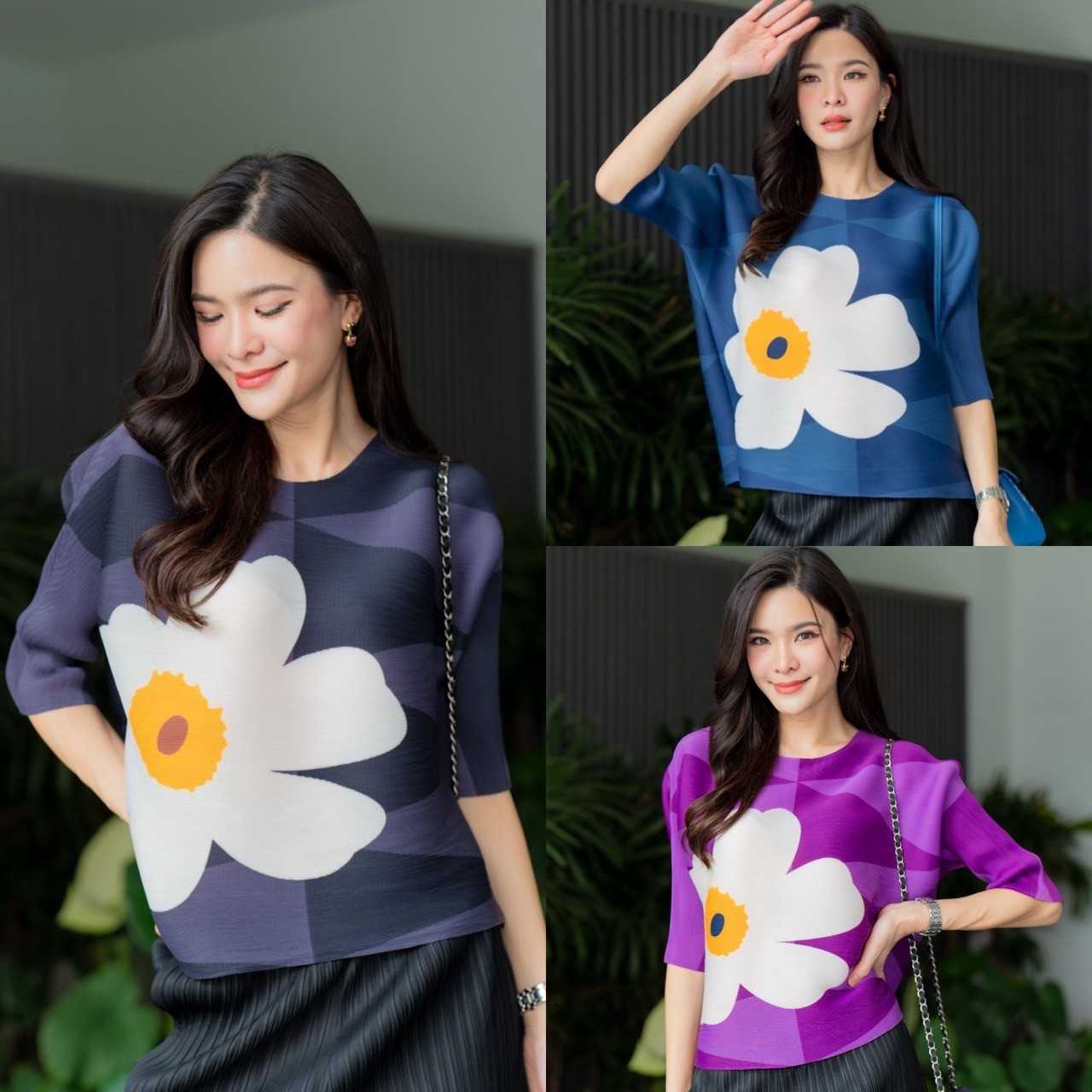 เสื้ออัดพลีท - Saote Issey Plzzz top