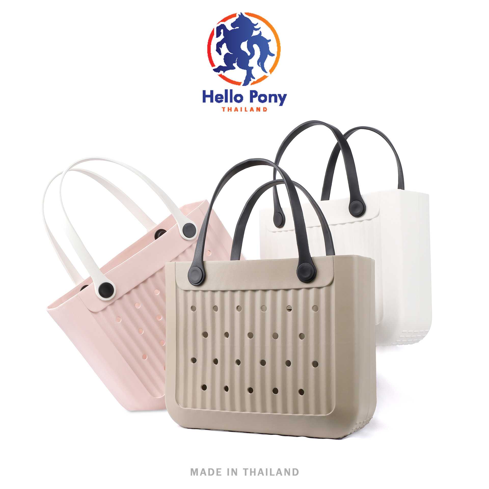 Hello Pony รุ่น BM4004 กระเป๋าทรงเหลี่ยม มีสองขนาด Size 30x37 CM - Size 19.5 x 28 CM