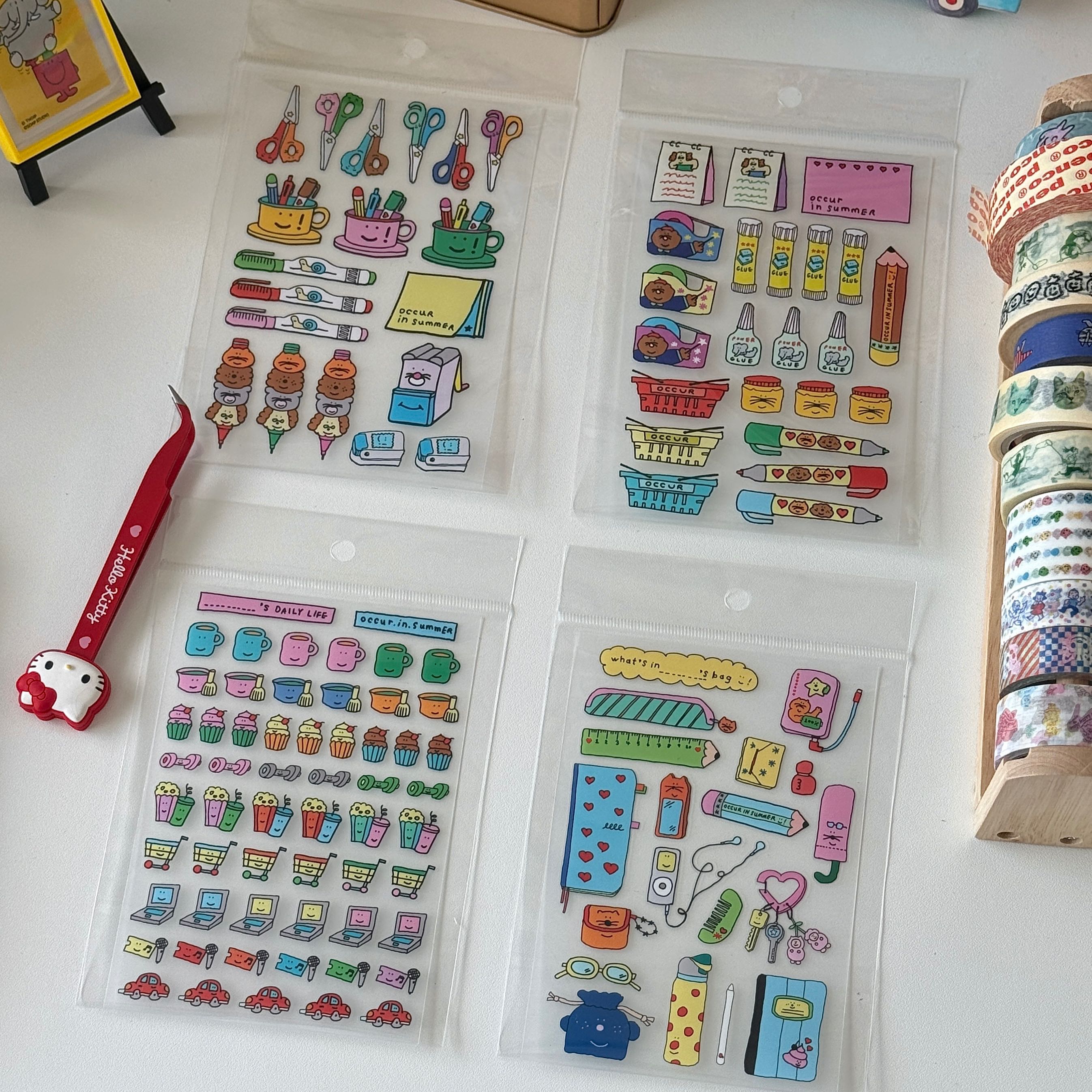 die-cut sticker sheet
