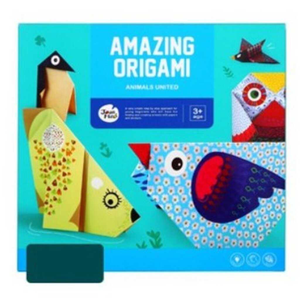 กระดาษพับลวดลายสำหรับพับสร้างลวดลายต่างๆ - Amazing Origami Series - Animal United