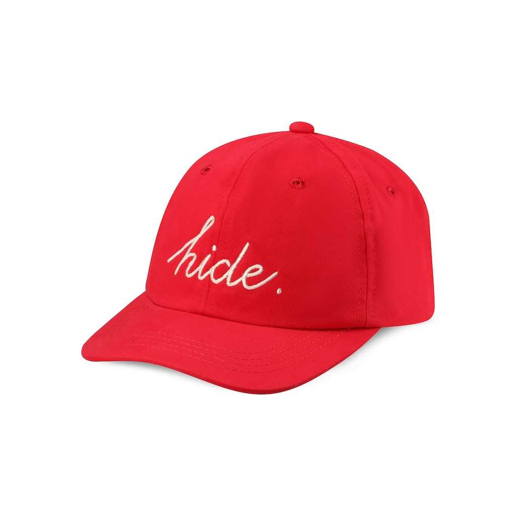 H.054 - Handwriting Logo Cap - RED