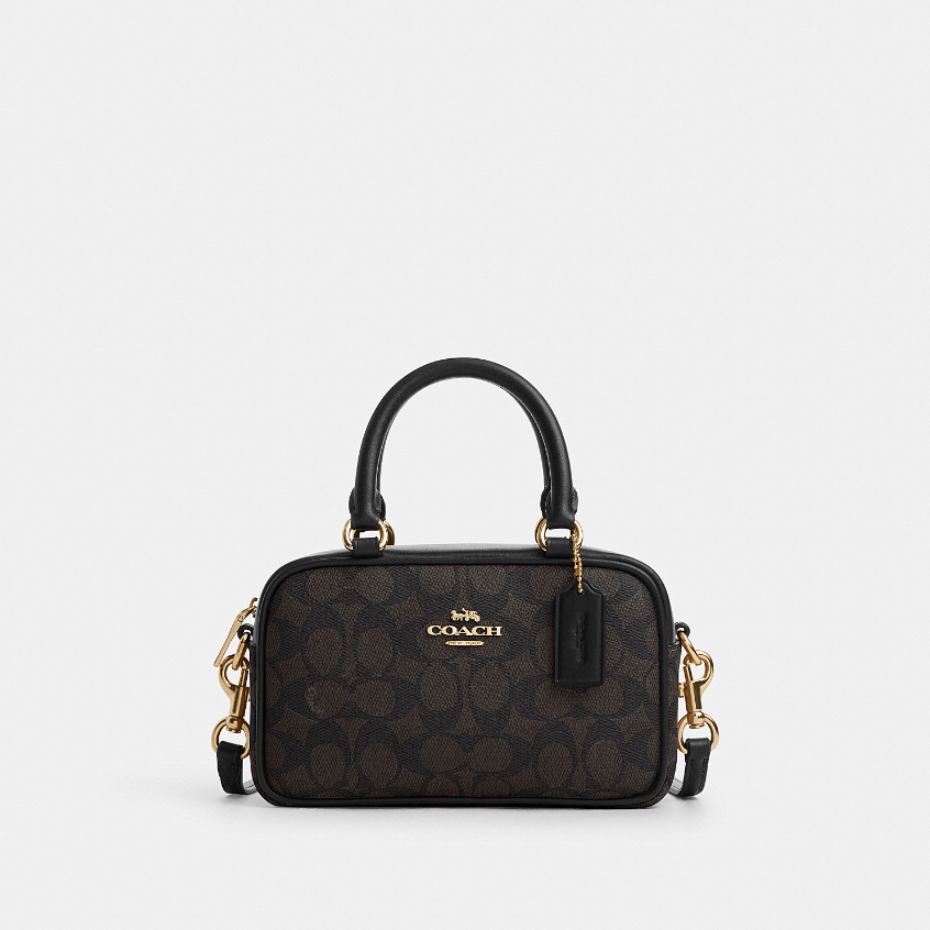 Coach CW197 Satchel Crossbody (IMXAQ) กระเป๋าสะพายข้างผู้หญิง สี Im/Walnut/Black