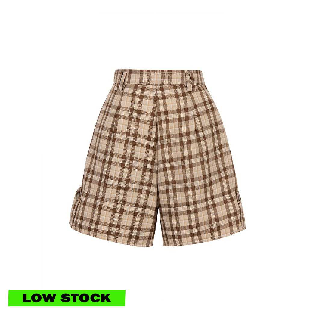 BRIELLE SHORTS - BROWN