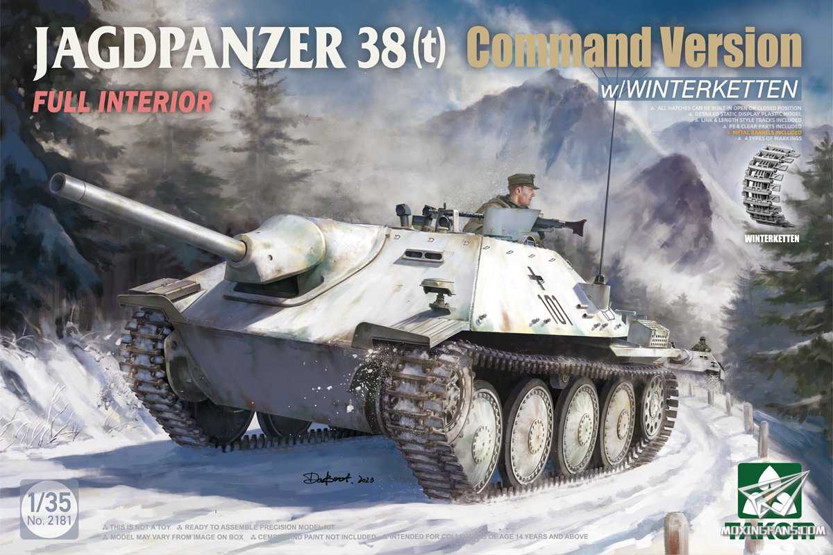 1/35 Jagdpanzer 38(t) Hetzer - Command Version with Winterketten Full Interior