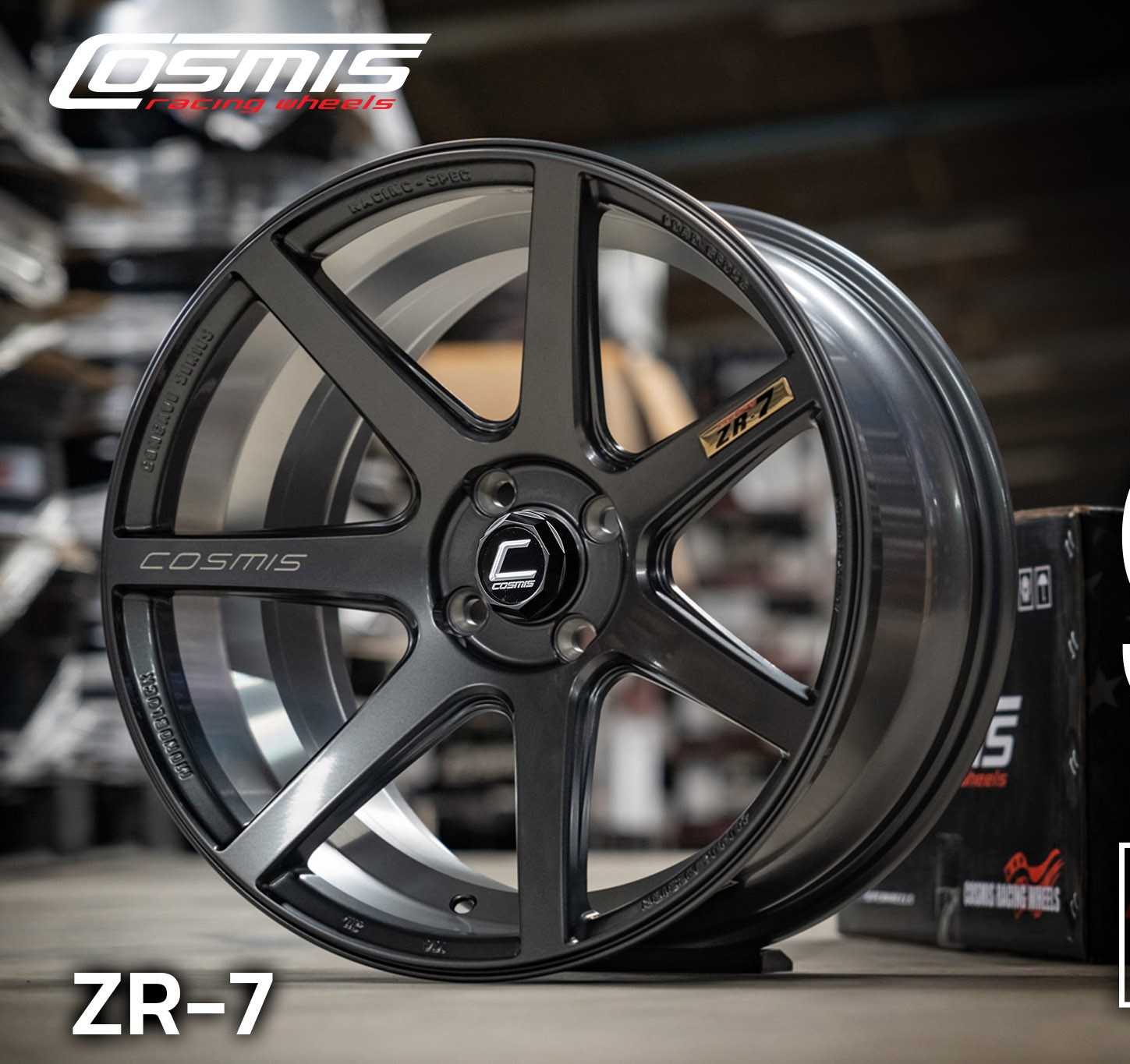 แม็กซ์ ZR-7(3908) 17X9.0 4X100 ET30 CB.67.1 ((N))DE-XZ/M3(สีกันเมทาลิคด้านCNCท้องล้อ+ตัวหนังสือ)