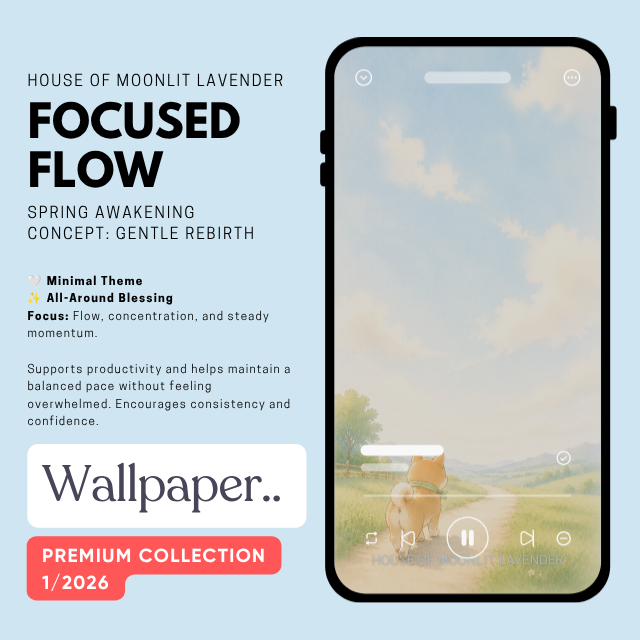 วอลเปเปอร์พรีเมี่ยมคอลเลกชั่น 1/2026 | FOCUSED FLOW
