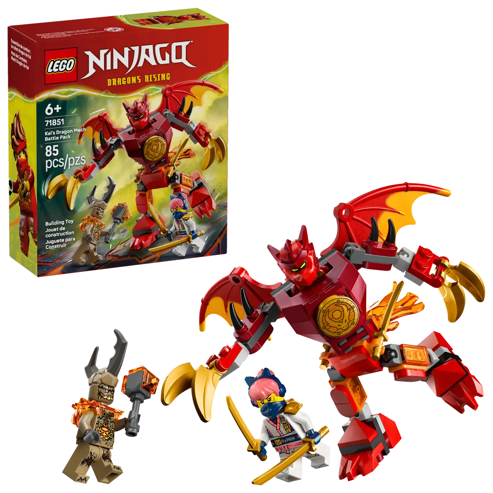 LEGO 71851 Kai's Dragon Mech Battle Pack (สินค้าซื้อแล้วไม่รับเปลี่ยนคืน)