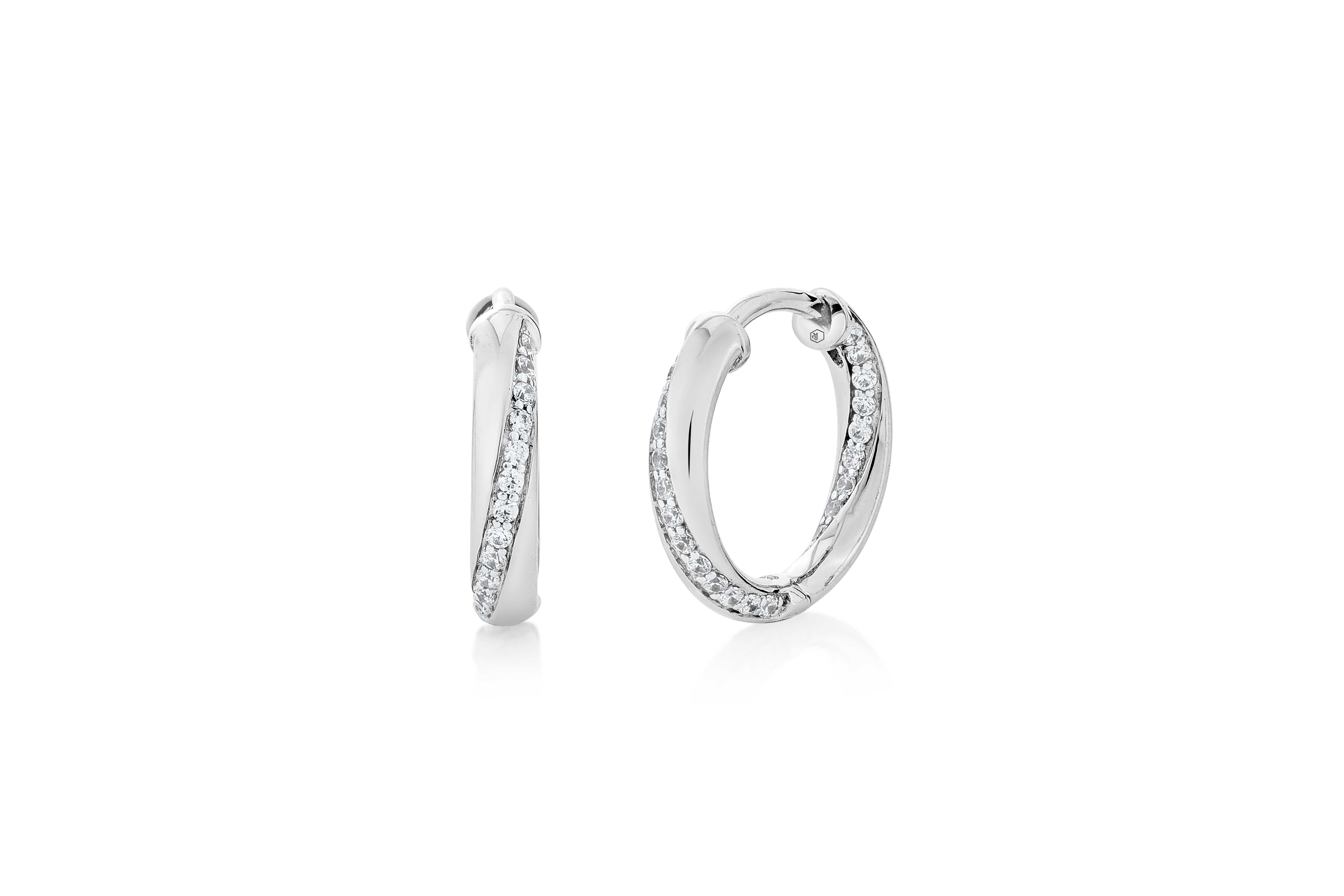 Medium Twist Hoops