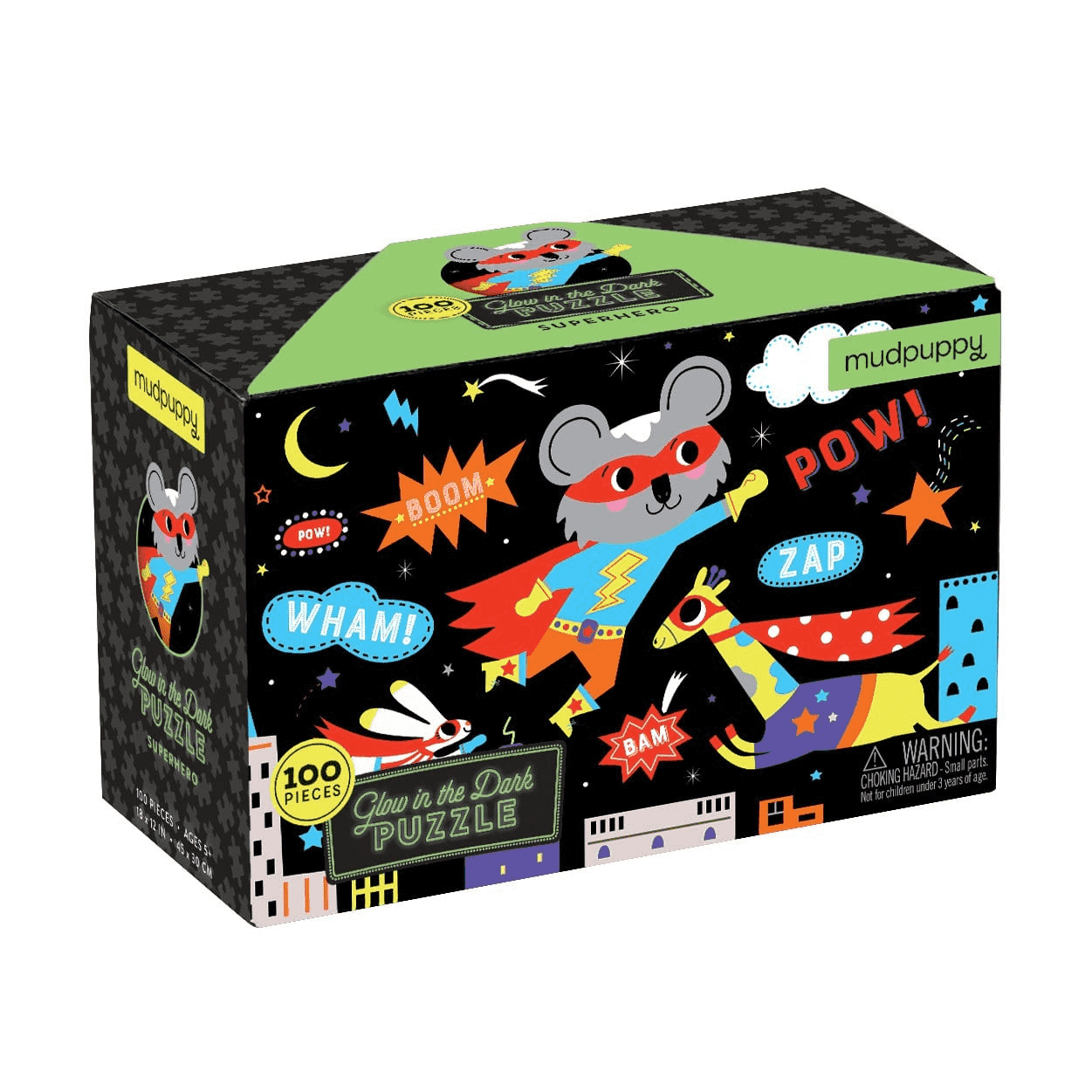 จิ๊กซอว์เรืองแสง  Glow in the dark puzzle  ลาย Super Hero Glow-in-the-dark Puzzle (100 ชิ้น)