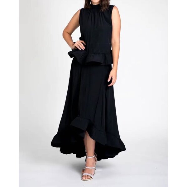 2MUAY SELECT | รุ่น GY238 ELEGANT RUFFLE-HEM SET สีดำ