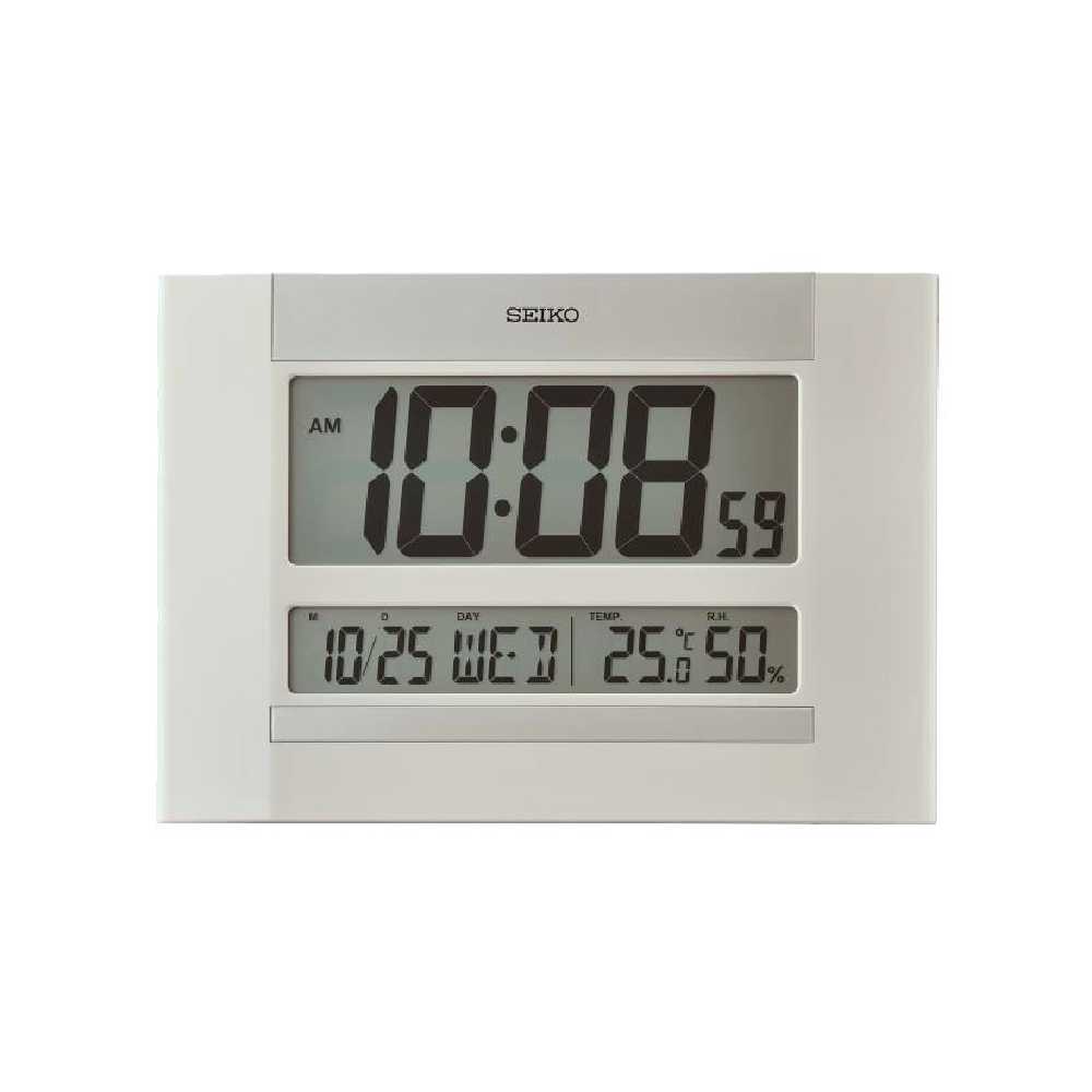 SEIKO CLOCKS นาฬิกาดิจิตอล รุ่น QHL088W  ขนาด 10.2x7 นิ้ว