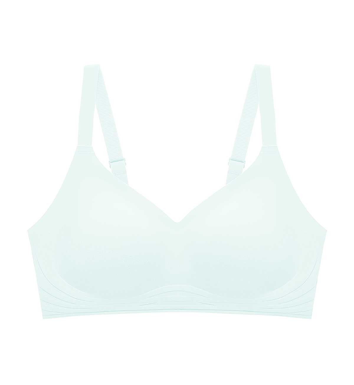 NEW Triumph 10221340 Zone Easy P 01 00JR เสื้อชั้นในไม่มีโครง รูปแบบ smart size สีฟ้า