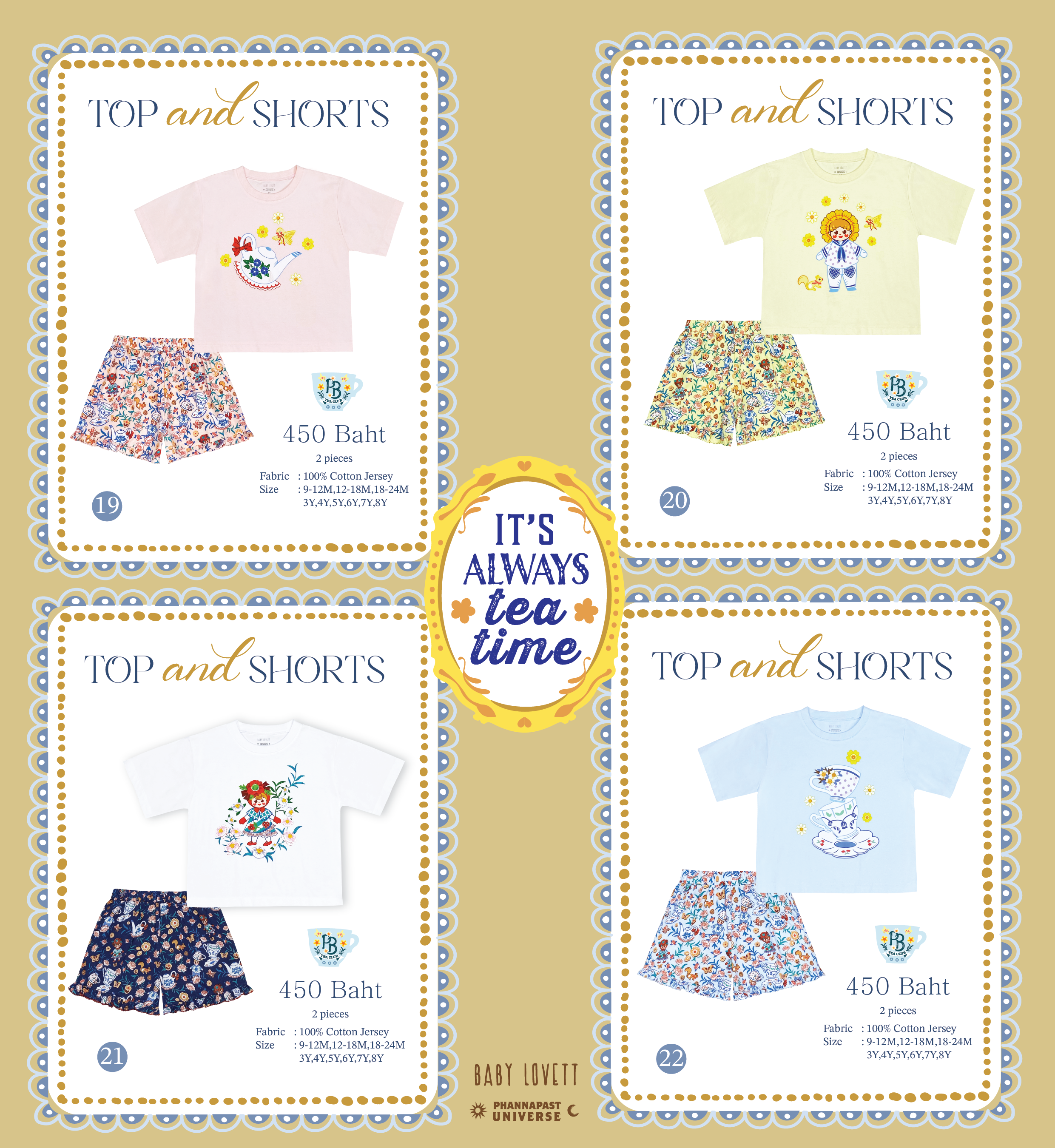 Tea Time - Top and Shorts