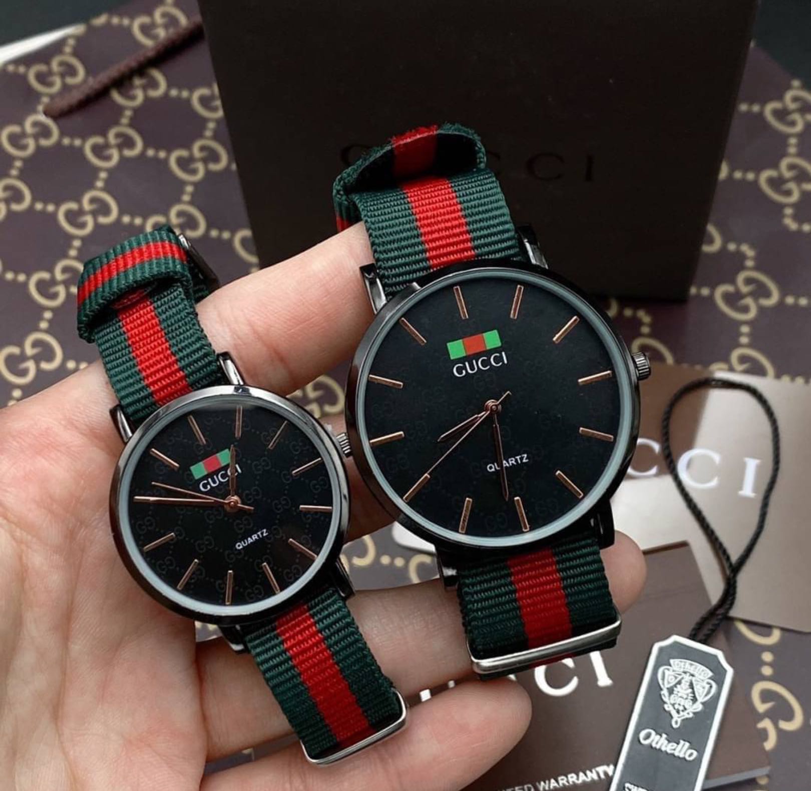 Gucci สายผ้า ชายหญิง