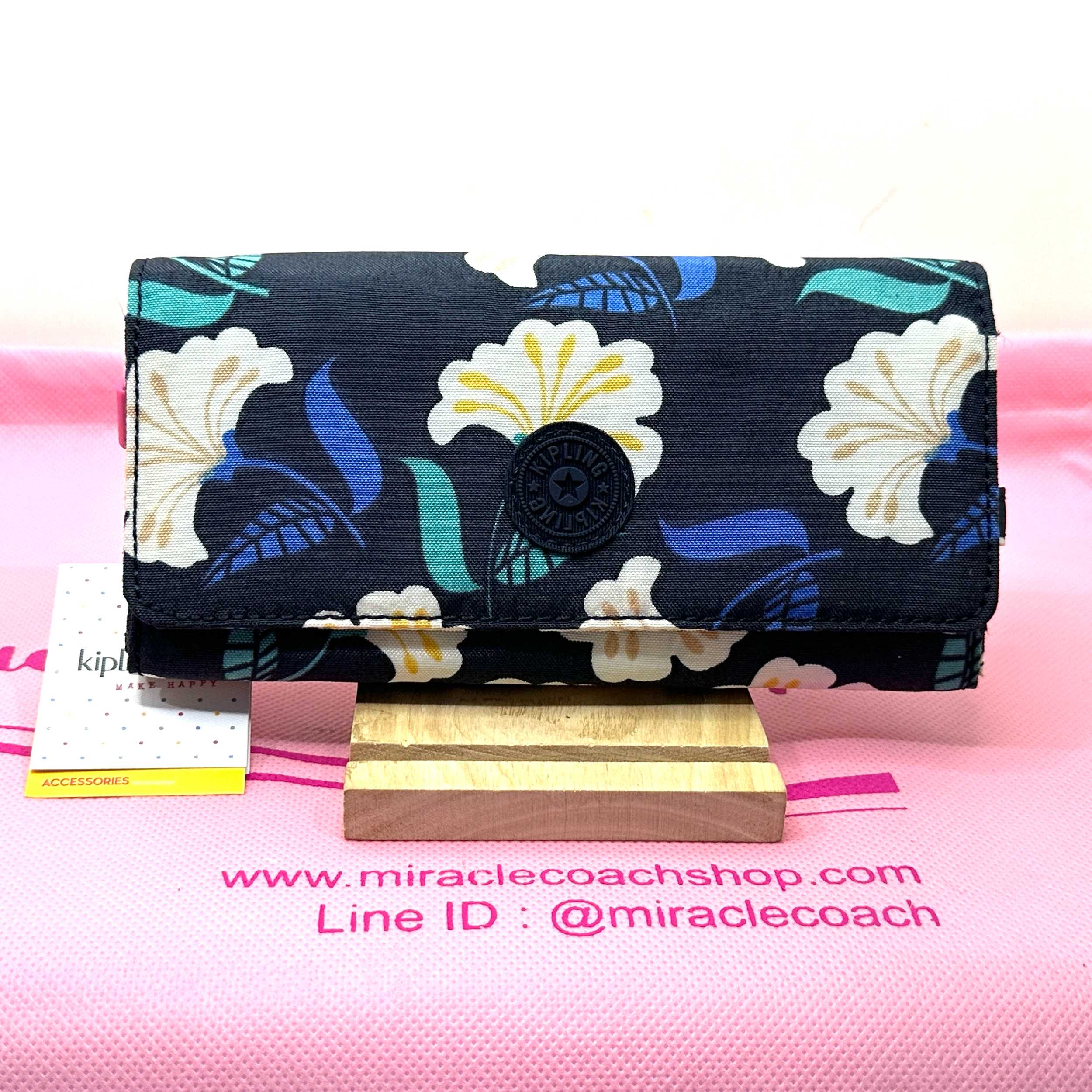 KIPLING แท้ KIPLING BELGIUM BROWNIE LARGE ORGANIZER WALLET Magnolia
