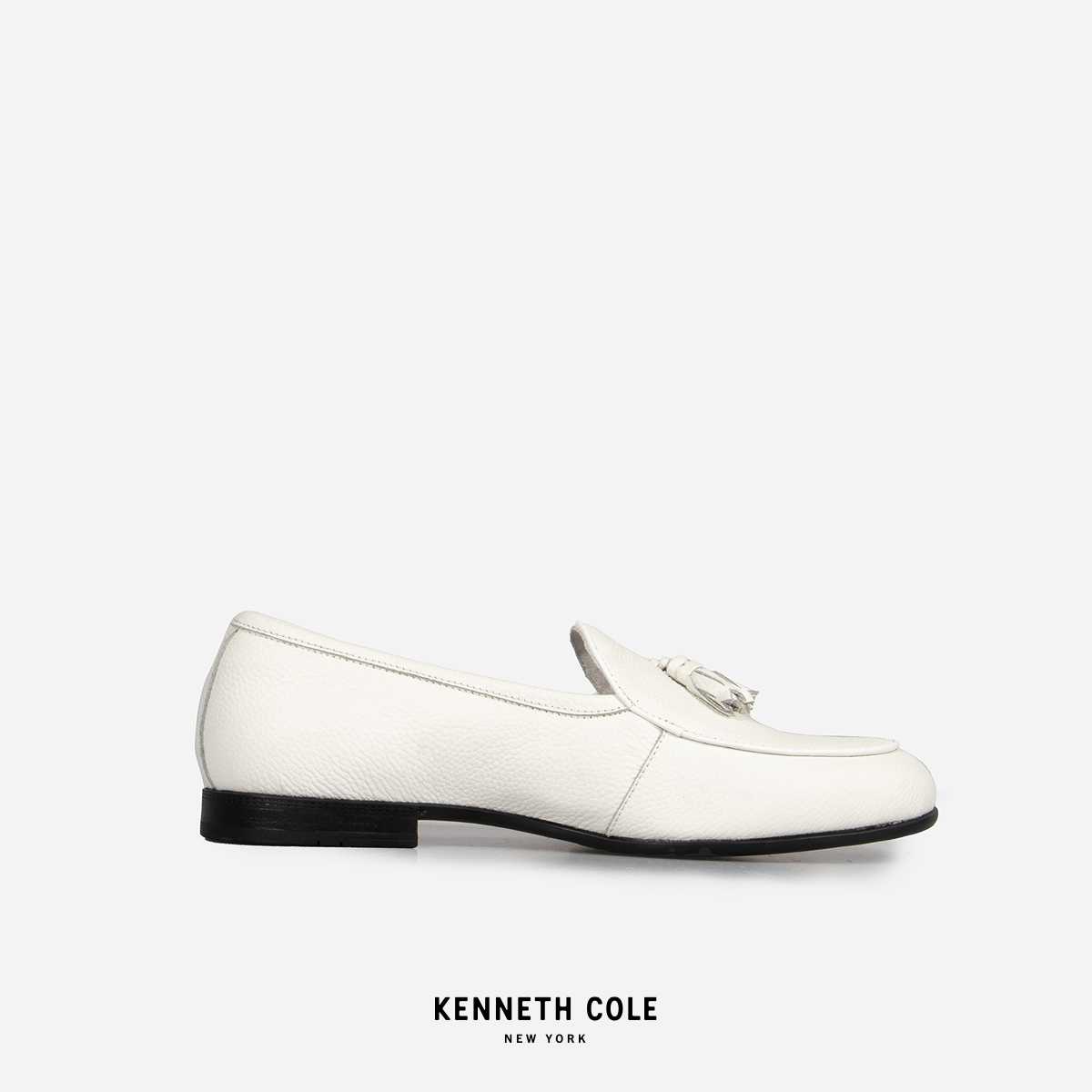 KENNETH COLE รองเท้าลำลองผู้ชายรุ่น JAYDEN LOAFER WHITE สีขาว ( CAS - RS44071LE-110 )