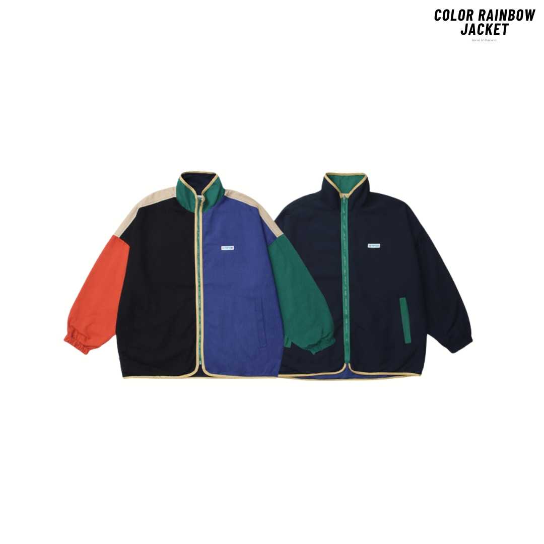 (พร้อมส่ง) Jeera168 | Color rainbow jacket