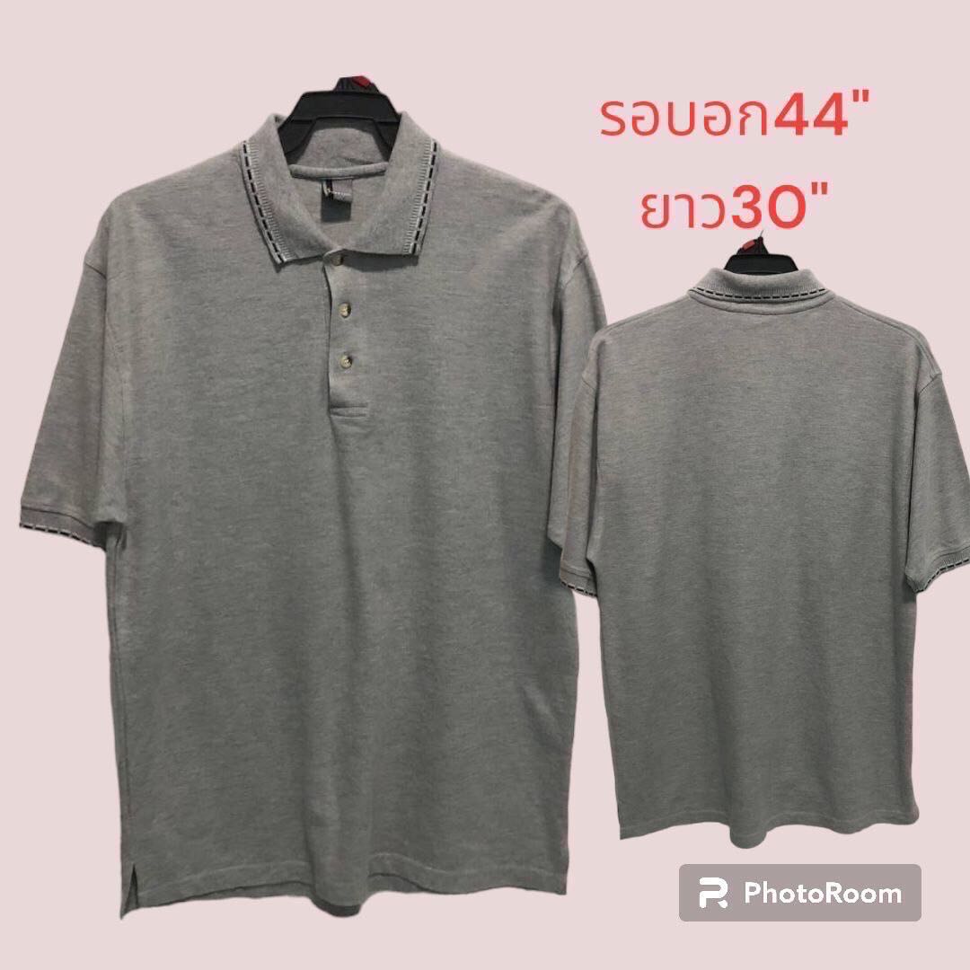 เสื้อยืดโปโลคอปกแขนสั้น สินค้างานนอกมือ2เหรดAนำเข้า สินค้าพร้อมจัดส่ง