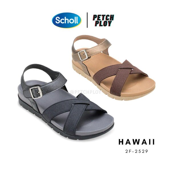 Scholl รุ่น Hawaii รหัส 2F-2529 รองเท้าสกอลล์ผู้หญิง เทคโนโลยี Bioprint