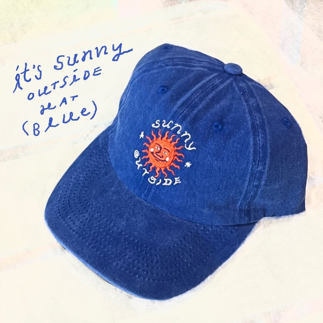 sunny outside hat - blue