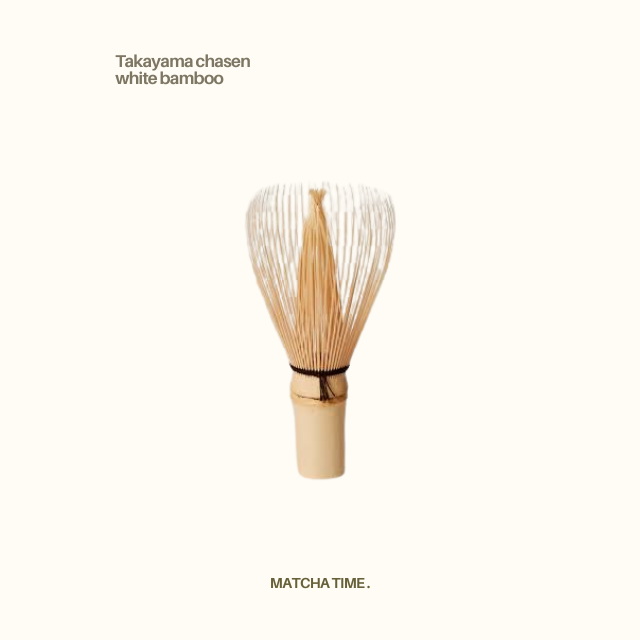 Takayama Chasen white bamboo whisk