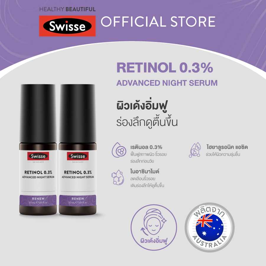 [แพ็คคู่ ] Swisse Skincare BHA 2% Clear Skin A.M. Balance Serum