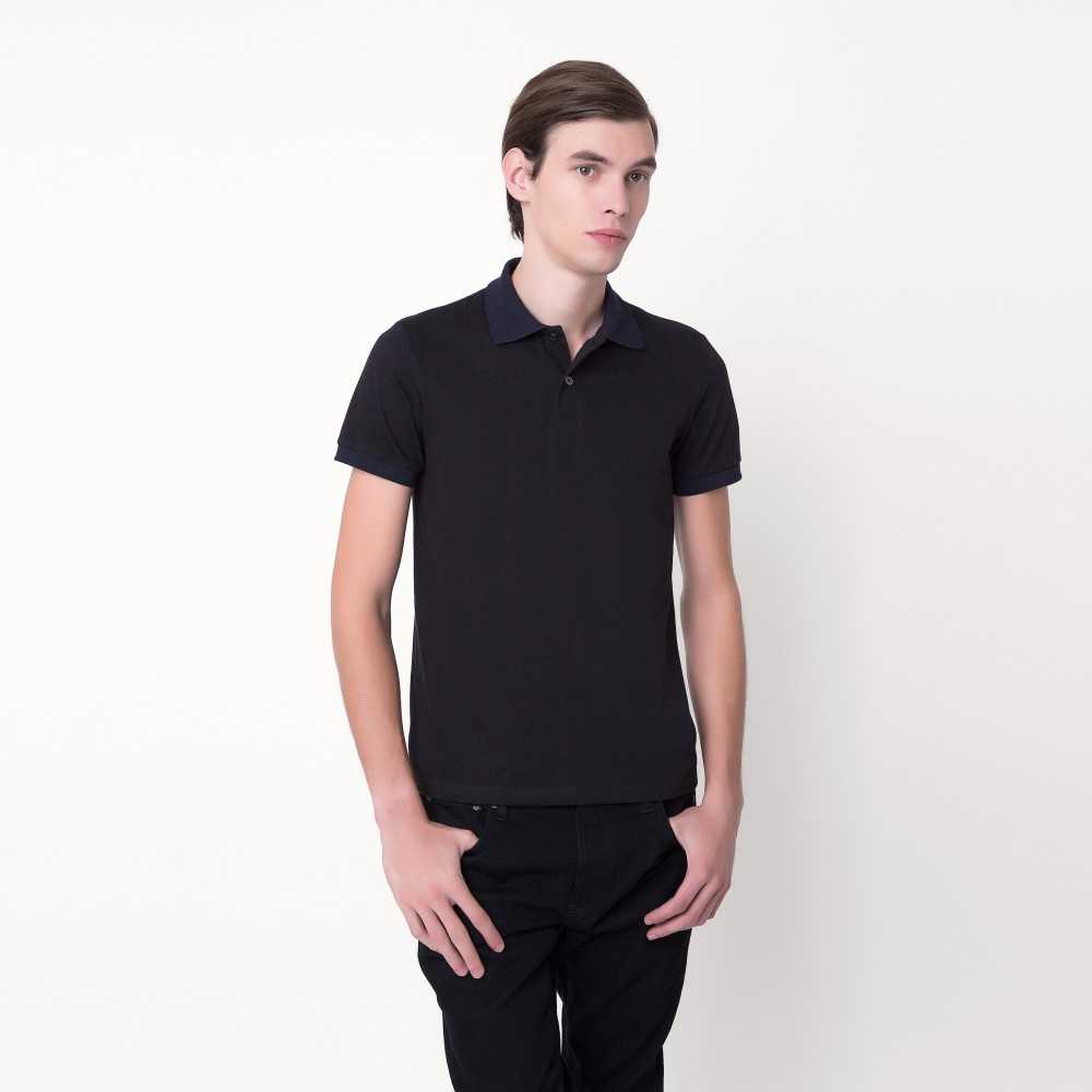 เสื้อโปโลตัดสีคอปก Jersey Polo - Black/Midnight Blue