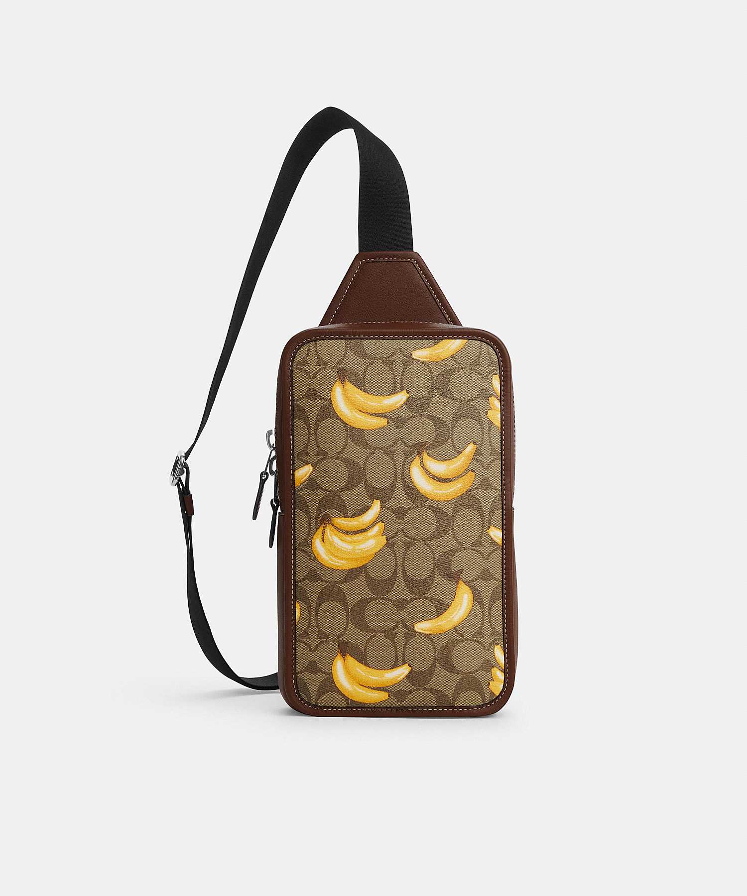 COACH SULLIVAN PACK IN SIGNATURE CANVAS WITH BANANA PRINT CR295 SVNM9