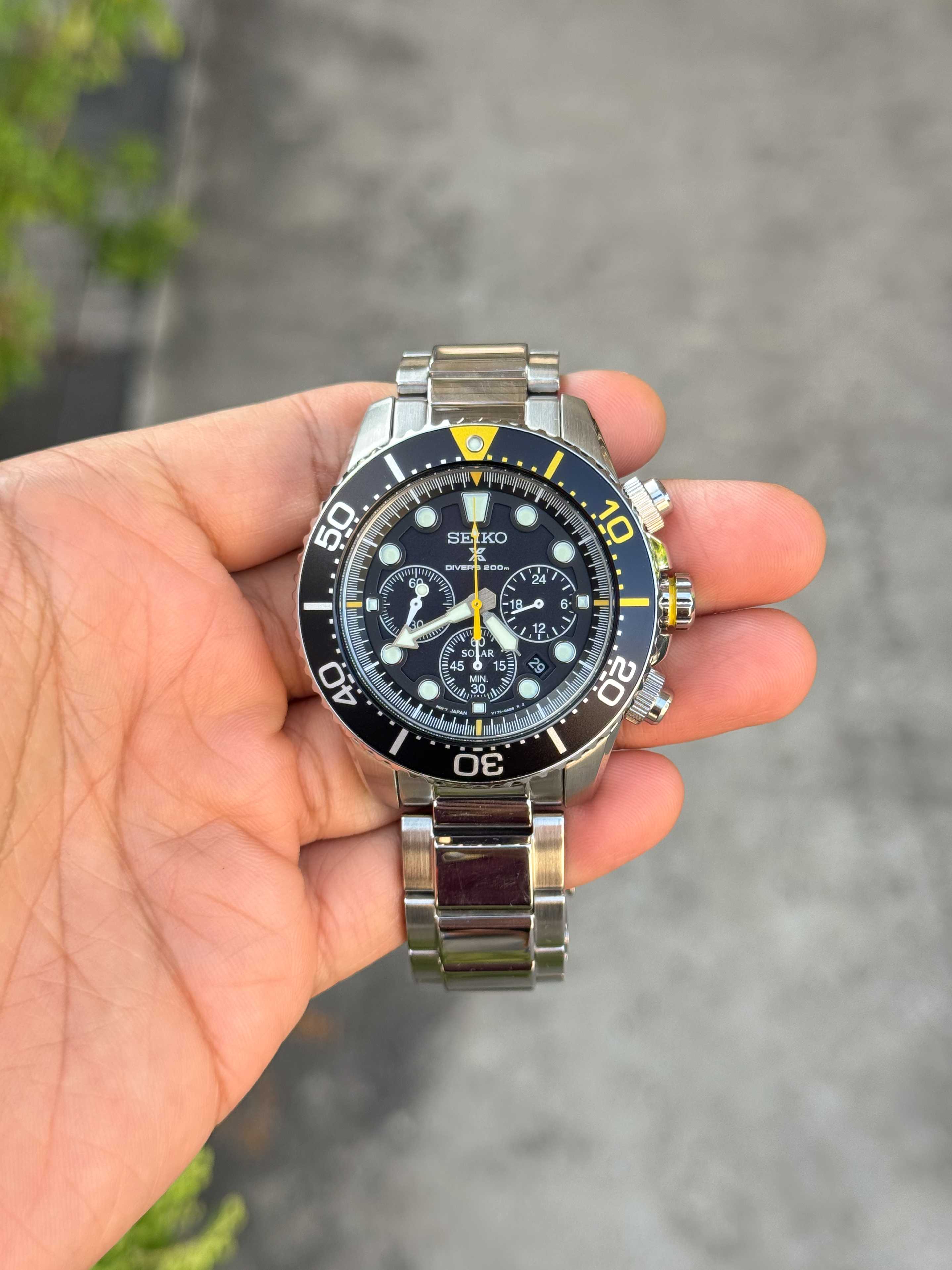 Seiko Prospex Solar Chronograph Diver's 200M King Size