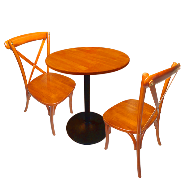 ชุดโต๊ะ1 เก้าอี้2 checko chair & round champagne table