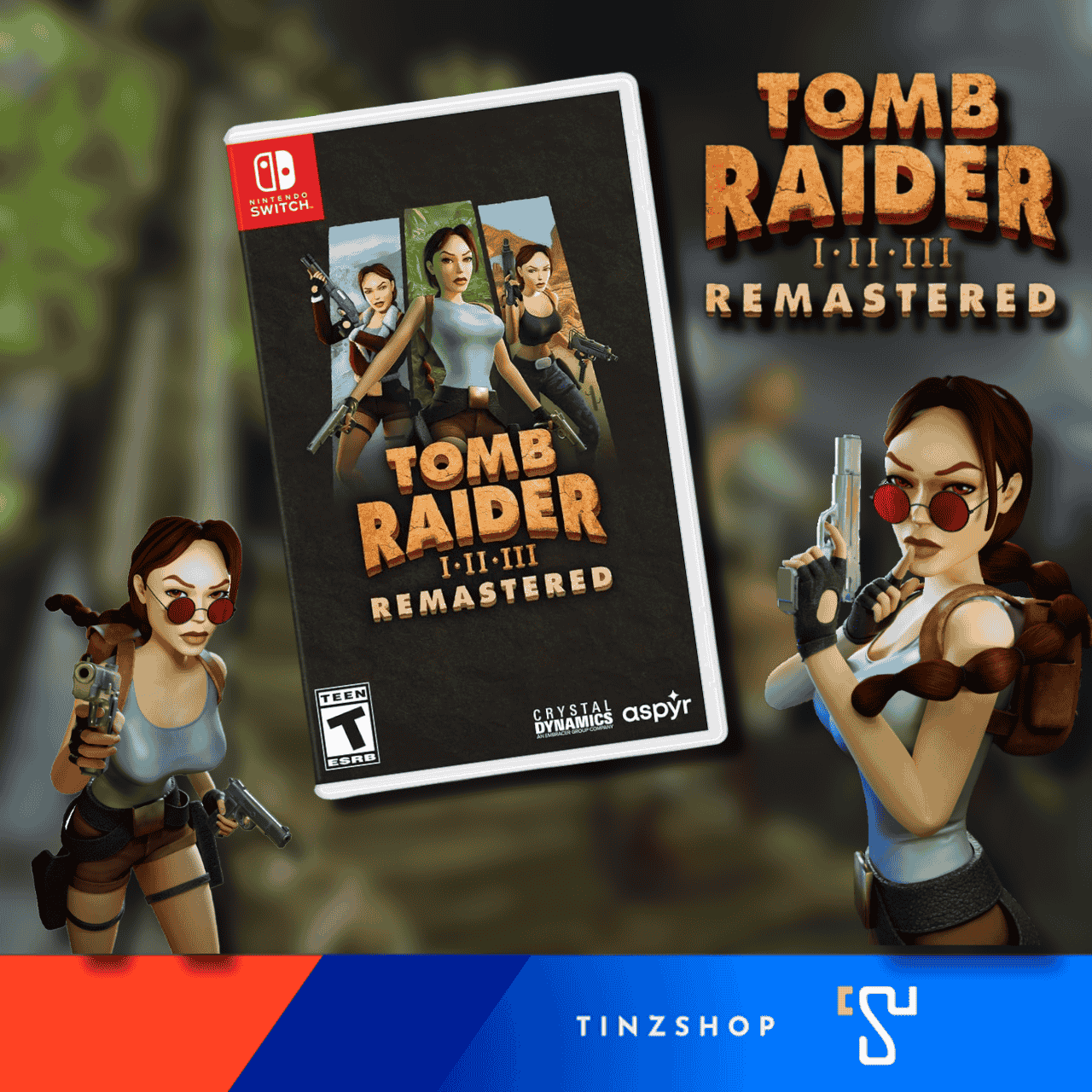 Nintendo Switch Game Tomb Raider I-III Remastered Starring Lara Croft Zone Asia / English