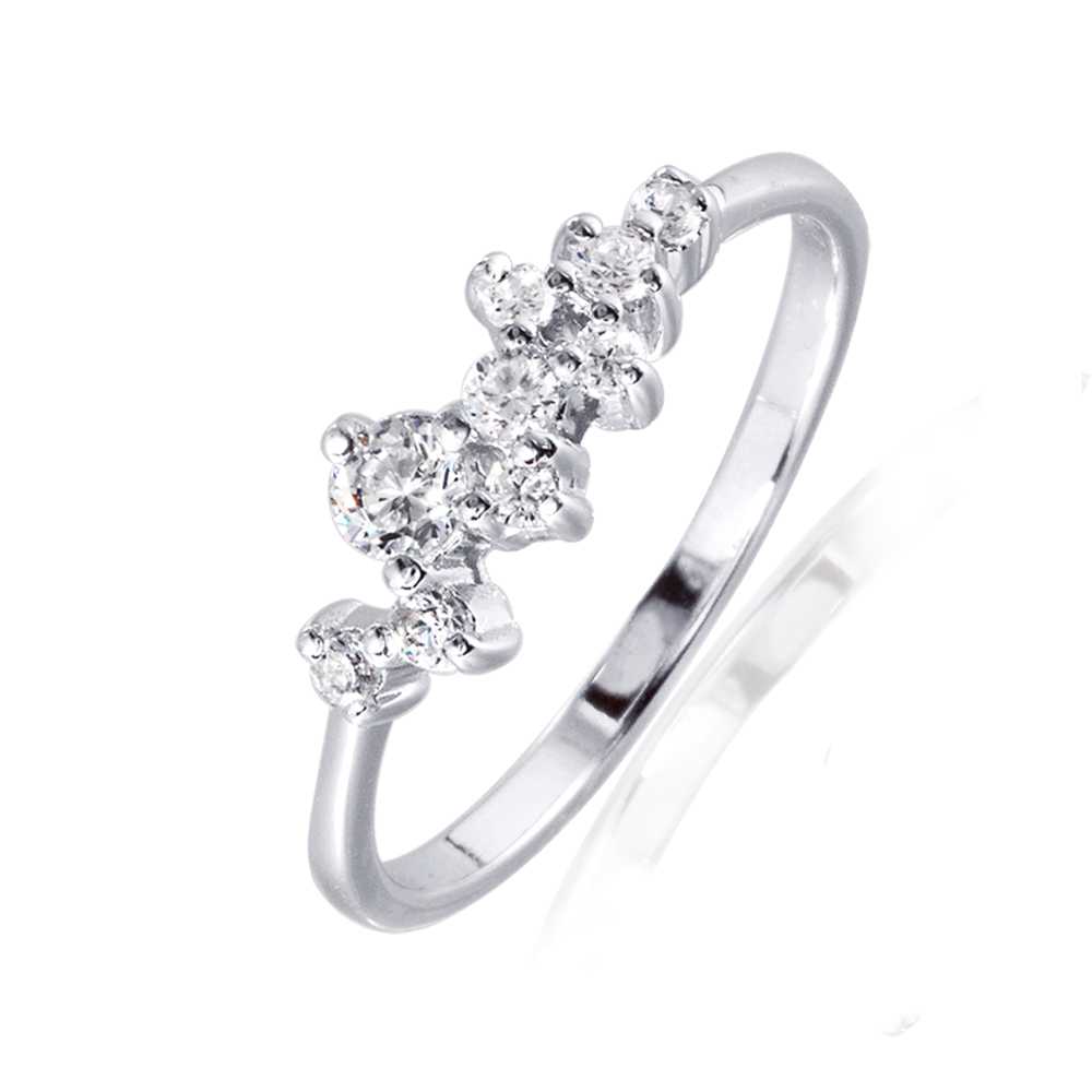 SNOWY แหวนเงินแท้ 925 Silver Jewelry ประดับเพชรสวิส CZ รุ่น RS3062-SS