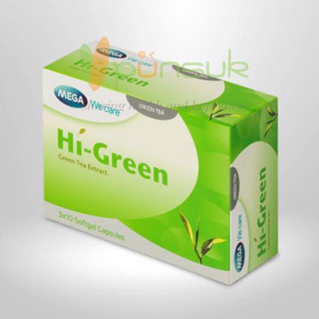 MEGA We care Hi-Green Green Tea Extract (30 Capsules)