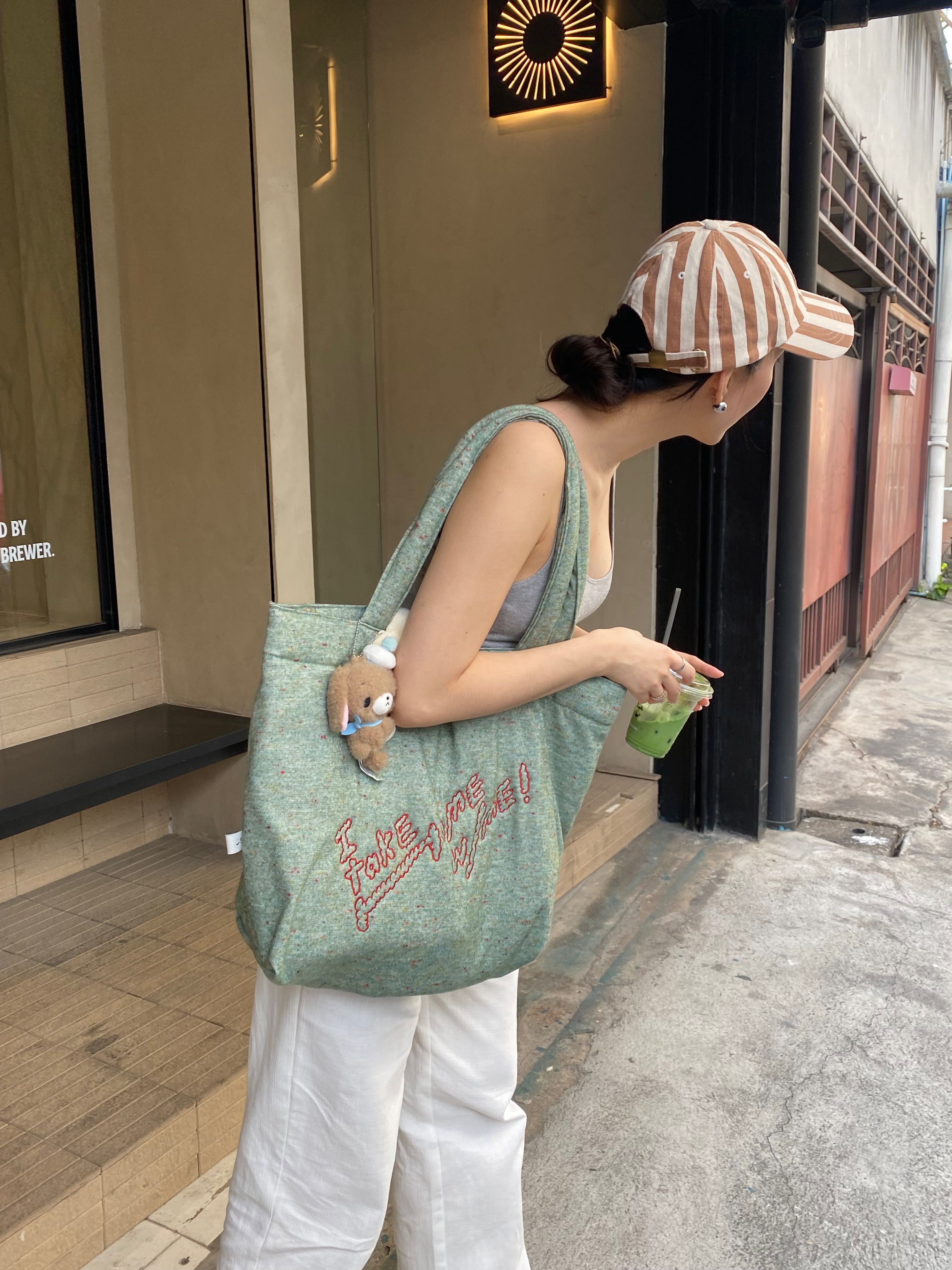 takehome bag magnet in spinach 🥦