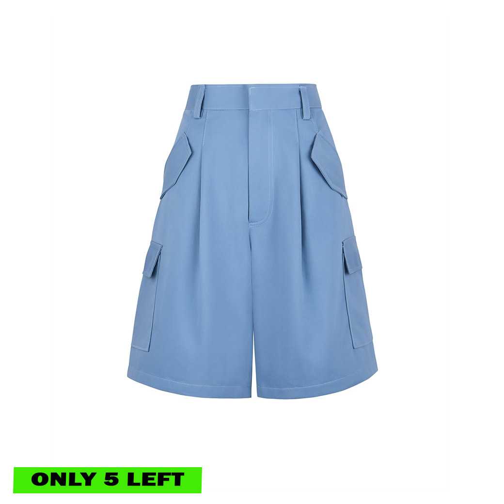 (DROP 3) KINSLEY CARGO SHORTS - BLUE