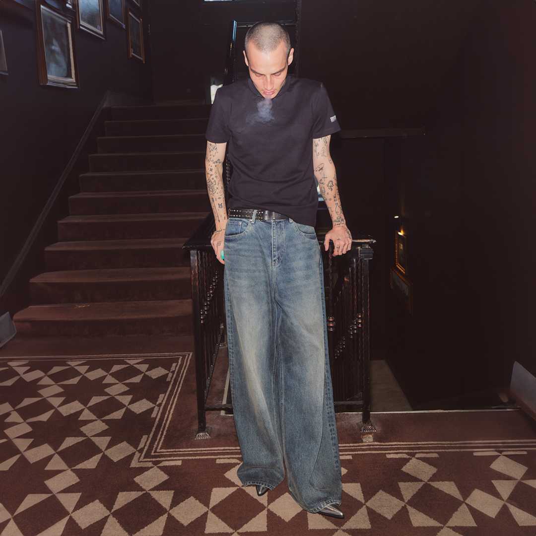 COOPER  Low waist super baggy jeans